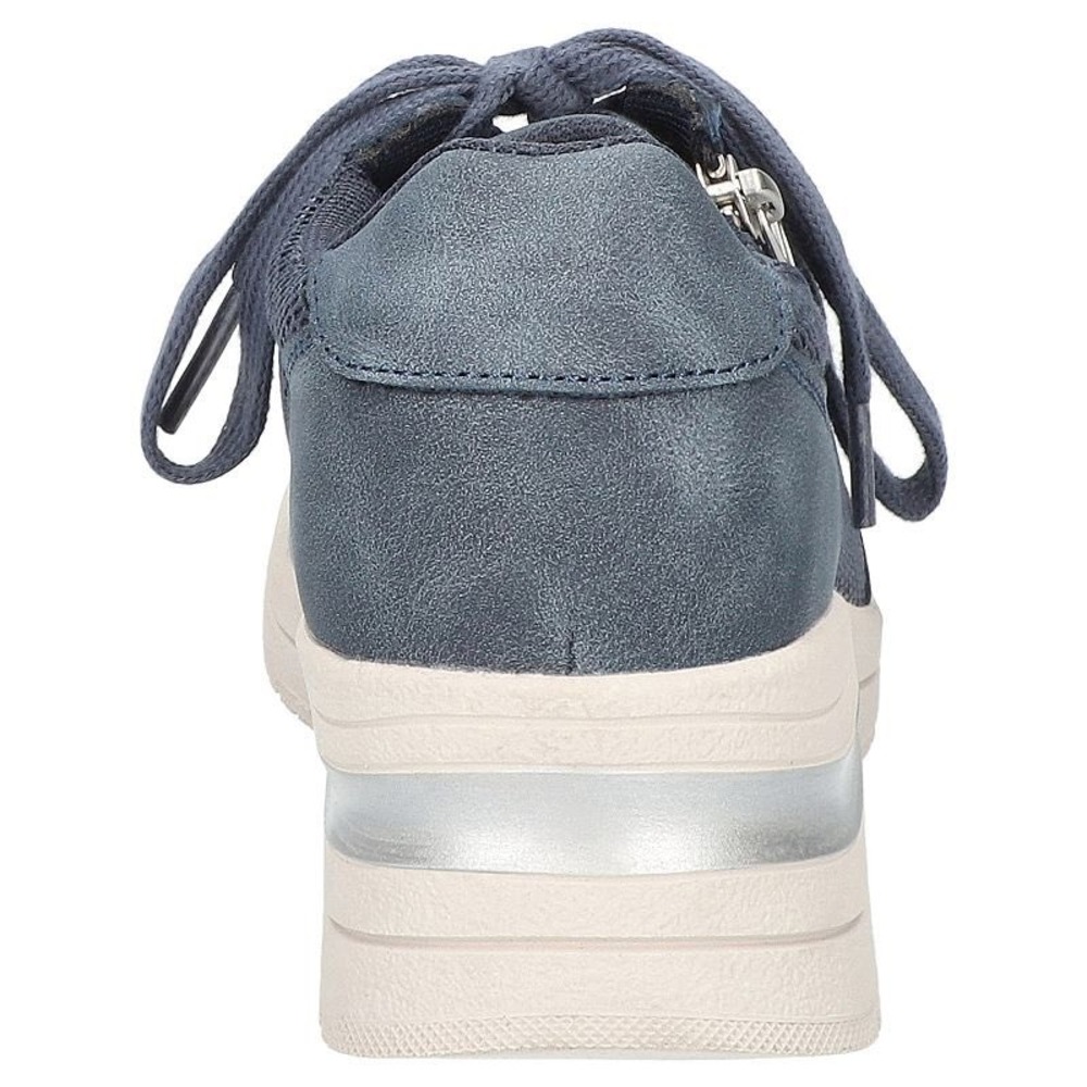 Easy Street Comfort Wave Barrie Navy Mesh Zip Up Sneakers Womens 9.5 W NEW - Picture 3 of 12